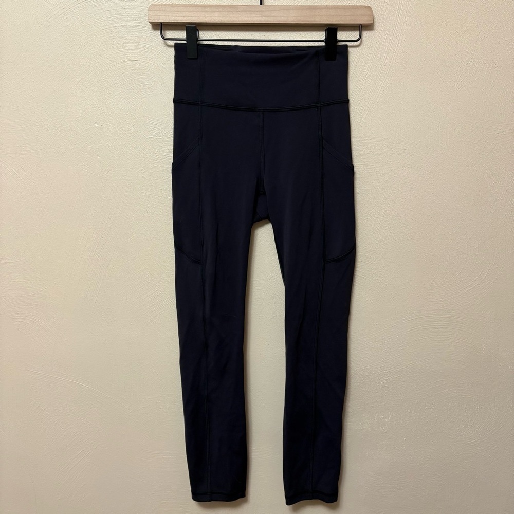 Lululemon Invigorate High-Rise Crop 23" Black Size 2 W6BDVS - Picture 4 of 14
